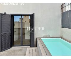 Elegante piso de 2 habitaciones con terraza y piscina en el Barrio Gótico