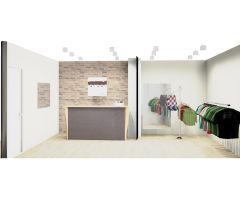 Se alquila local comercial diáfano de 46 m² junto a la Plaza del Pueblo y la Calle Mayor de Paterna.