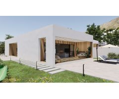 Modernas villas de una sola planta con piscina privada en Finestrat