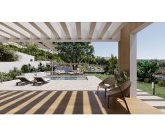 Modernas villas de una sola planta con piscina privada en Finestrat