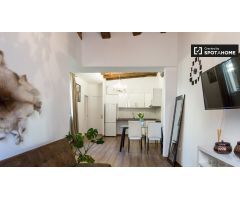 Precioso apartamento de 2 dormitorios con baño en alquiler en Barri Gòtic.