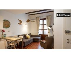 Elegante apartamento de 1 dormitorio con balcón y aire acondicionado en alquiler cerca del metro en 