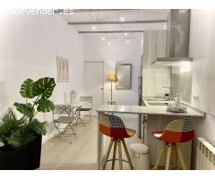 Elegante apartamento de 1 dormitorio con terraza en alquiler cerca del metro en Guindalera
