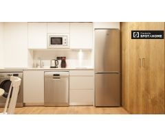 Acogedor apartamento de 1 dormitorio con aire acondicionado en alquiler cerca del metro en el centro