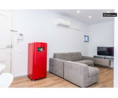 Acogedor apartamento de 1 dormitorio con aire acondicionado en alquiler cerca del metro en el centro