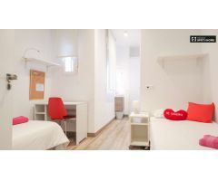 Habitación en residencia de estudiantes en Moncloa, Madrid.