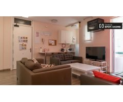 Habitación en residencia de estudiantes en Moncloa, Madrid.