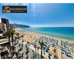 Alquiler larga temporada piso frontal al mar en Playa de Levante, Benidorm. Exclusivas360