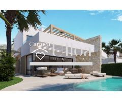 VILLA MODERNA CON PISCINA PRIVADA Y TERRAZAS EN FONT DEL LLOP – MONFORTE DEL CID