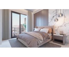 APARTAMENTOS DE OBRA NUEVA EN MÁLAGA A 550 METROS PLAYA HUELIN