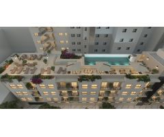 APARTAMENTOS DE OBRA NUEVA EN MÁLAGA A 550 METROS PLAYA HUELIN
