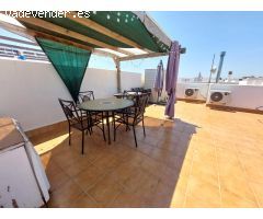 Ático con 2 dormitorios 2 baños y solarium en zona de Buganvillas de Vera Playa
