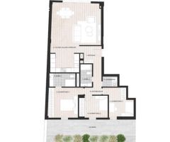 Obra nueva en planta baja con terraza y patio en Xàtiva