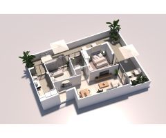 Ático nuevo a estrenar con impresionante terraza en Puerto de Sagunto