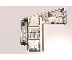 PISO CON TERRAZA