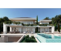 En construcción exclusiva villa de lujo orientación sur con vistas panoramicas al mar en Javea
