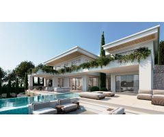 En construcción exclusiva villa de lujo orientación sur con vistas panoramicas al mar en Javea