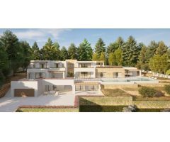 Villa de lujo de estilo ibicenco con bonitas vistas al mar